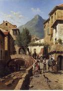 unknow artist European city landscape, street landsacpe, construction, frontstore, building and architecture. 099 china oil painting artist